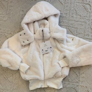 Alo Faux Fur Foxy Jacket XXS NWT